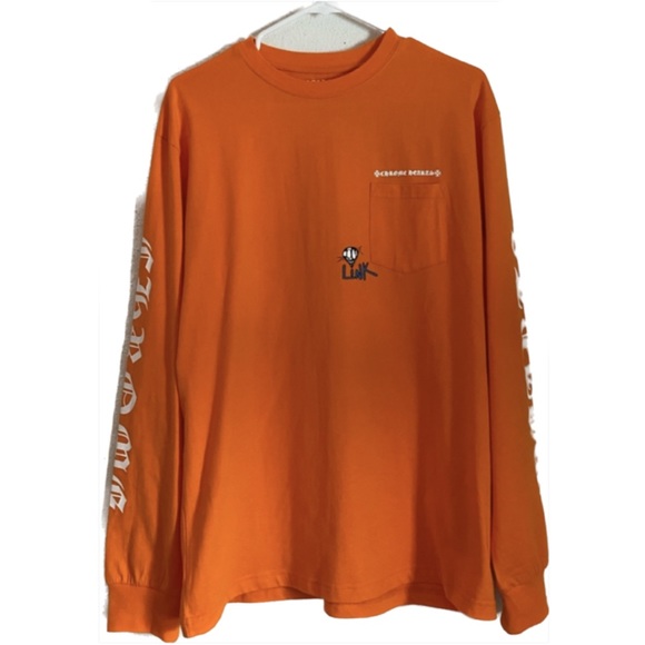 Chrome Hearts Other - Orange Chrome Hearts Matty Boy L/S tee
